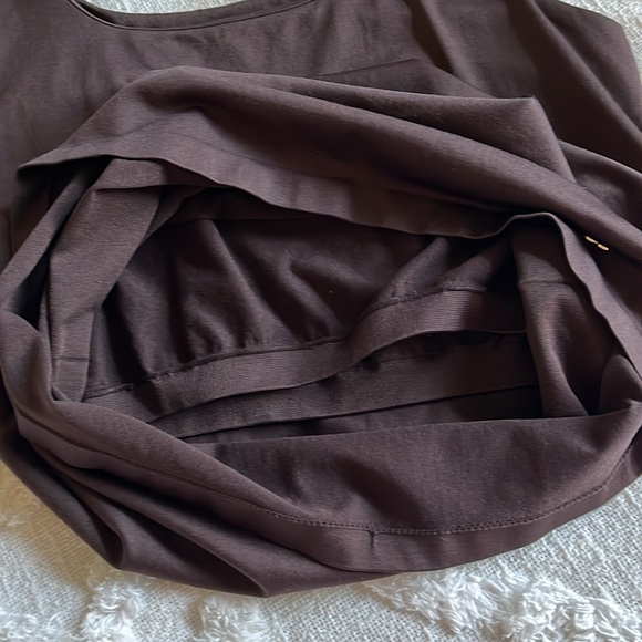 Kathy Ireland Brown Tank Top With Built In Shelf Bra Sz XS/S - Picture 8 of 8